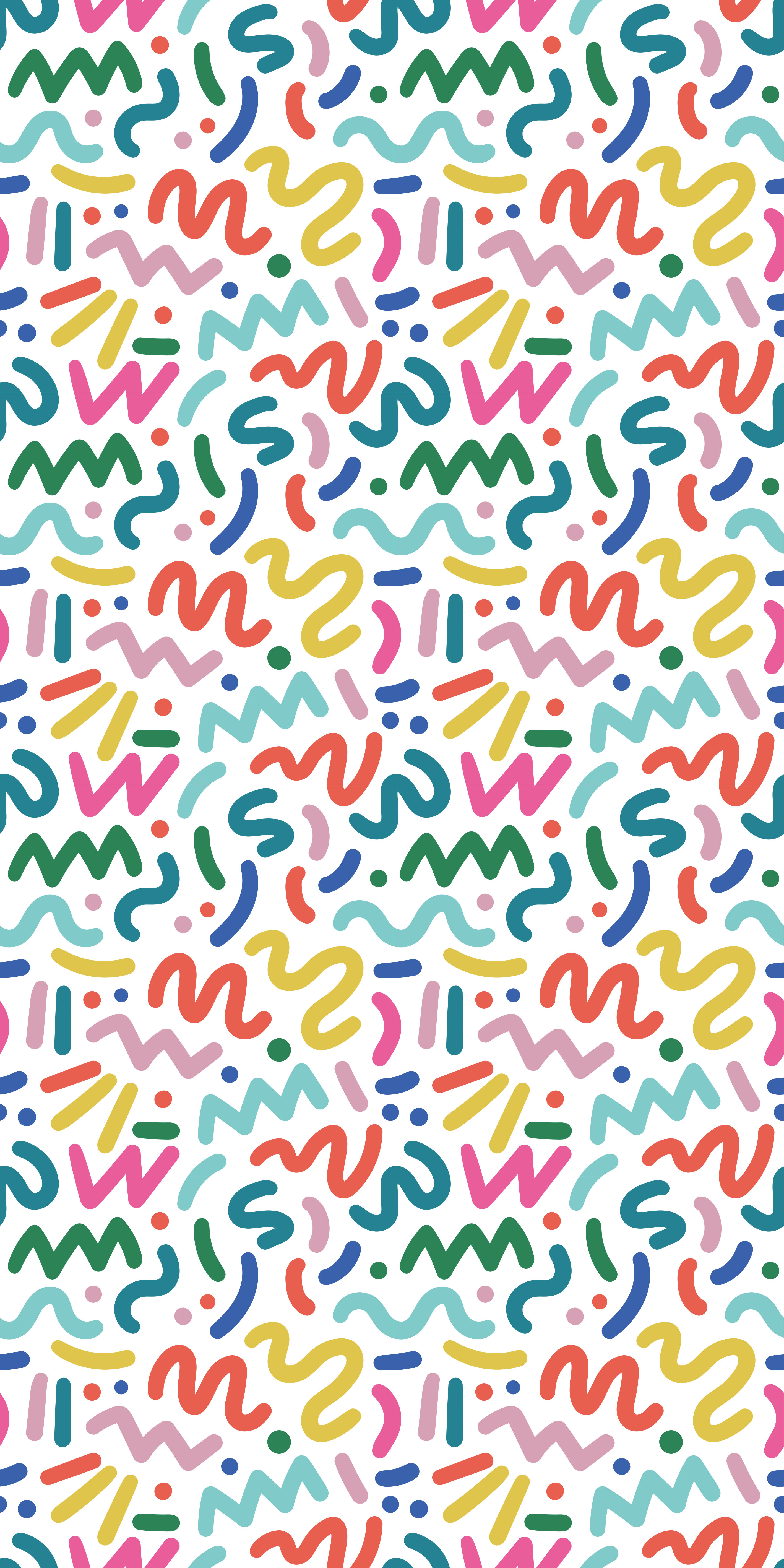 Textured vinyl rug with abstract colored shapes - TenStickers