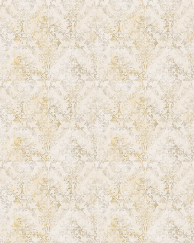 Vintage vinyl rug with damask vintage design - TenStickers