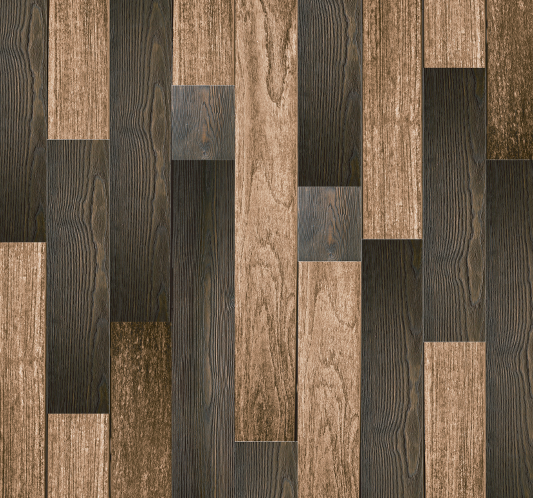 Textured vinyl rug with elegant wood designs - TenStickers