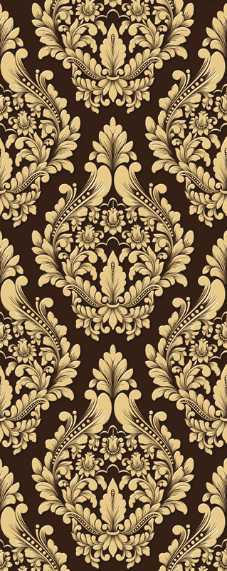 Vintage vinyl rug classic victorian design - TenStickers