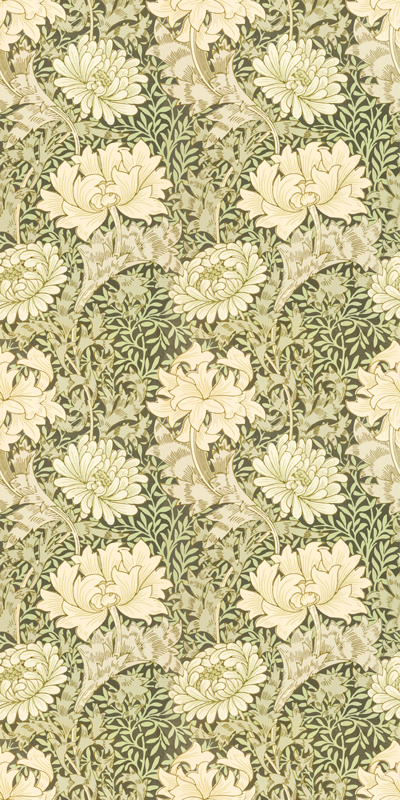 Vintage vinyl rug modern style chrysanthemum - TenStickers