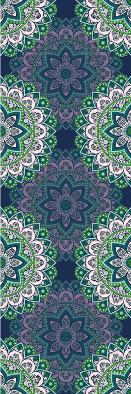 Vintage vinyl rug stained glass mandala - TenStickers