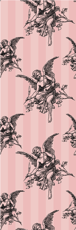 Vintage vinyl rug with toile de jouy art design - TenStickers