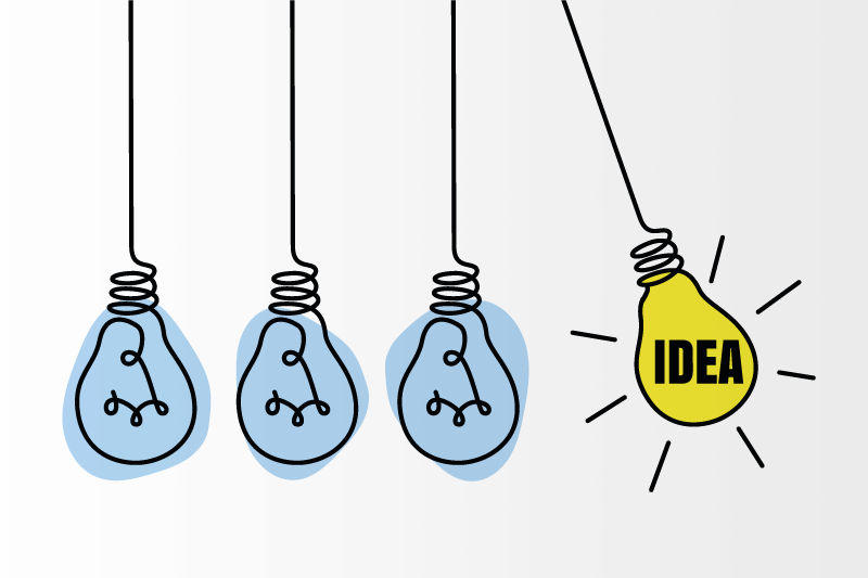 Custom rug bright ideas with light bulbs - TenStickers
