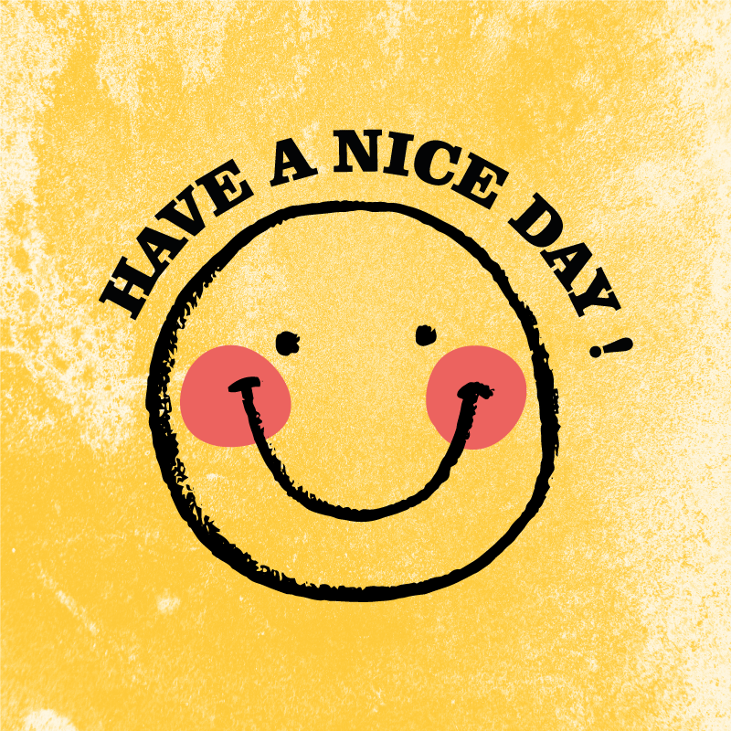Custom rug with have a nice day smiley face design - TenStickers