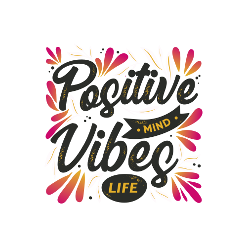 Custom rug positive mind positive vibes - TenStickers