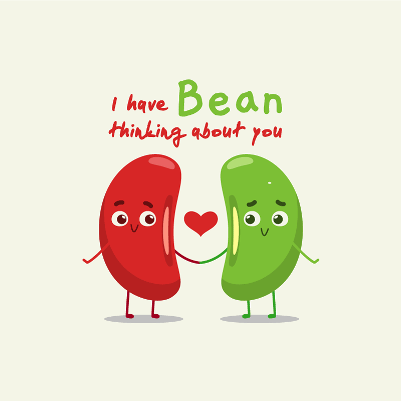 Custom rug with a funny quote about beans - TenStickers