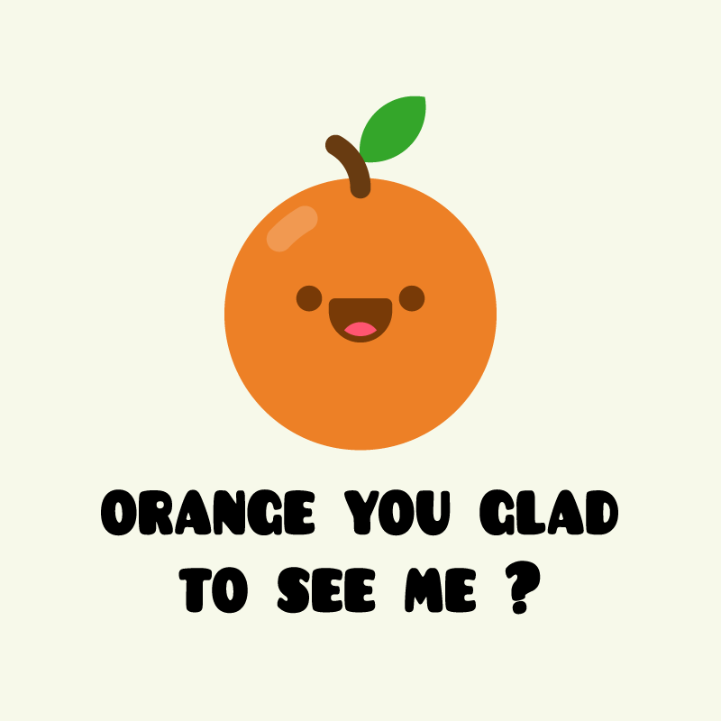Custom rug with humorous orange quote - TenStickers
