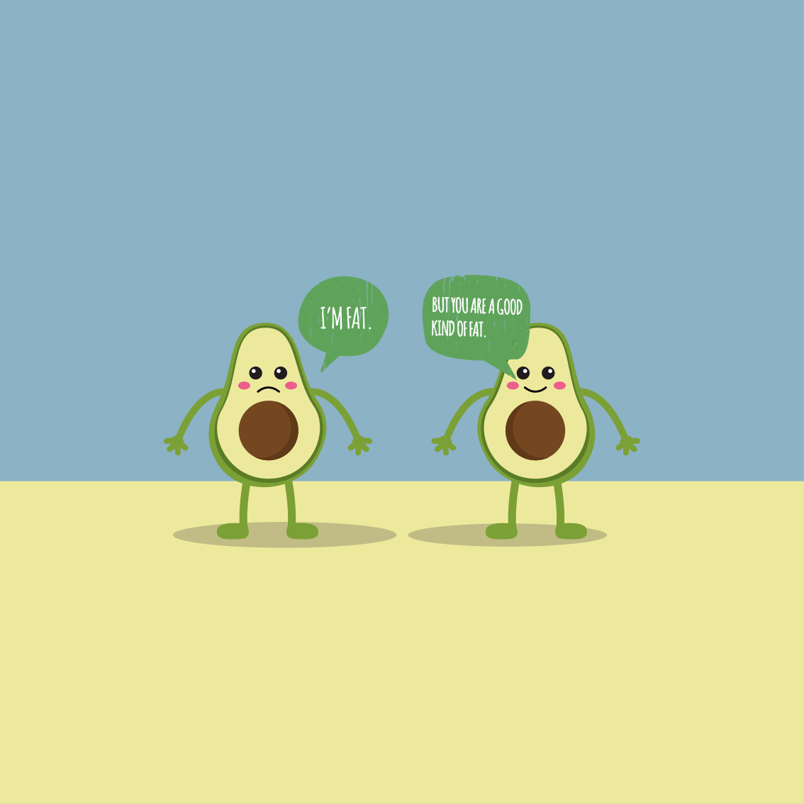 Custom rug avocado is a good fat - TenStickers