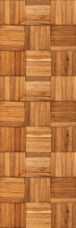 Textured vinyl rug with brown wood tile pattern - TenStickers