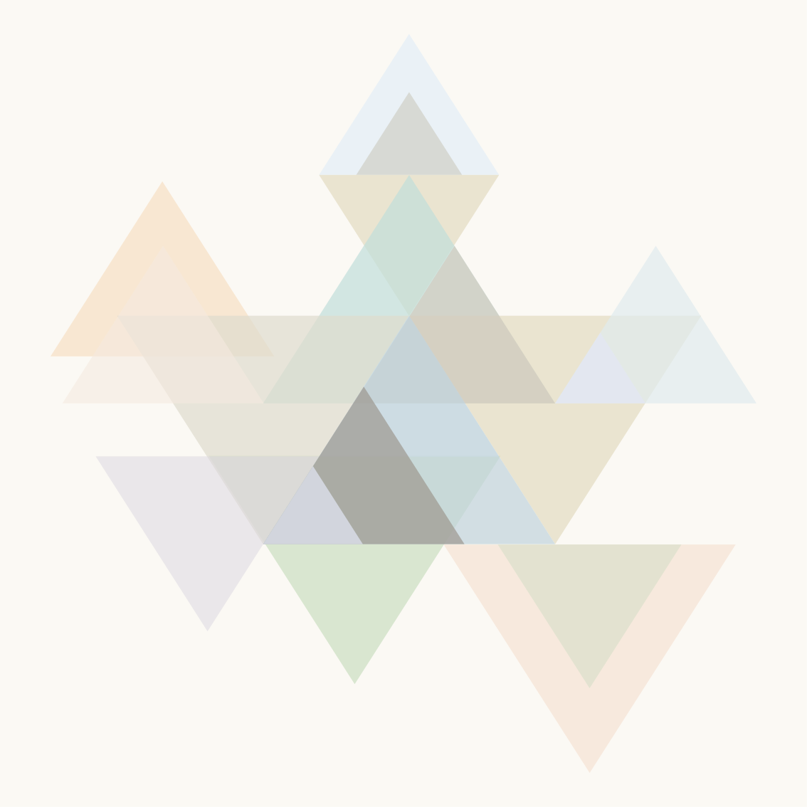 Geometric vinyl rug colorful triangle design - TenStickers