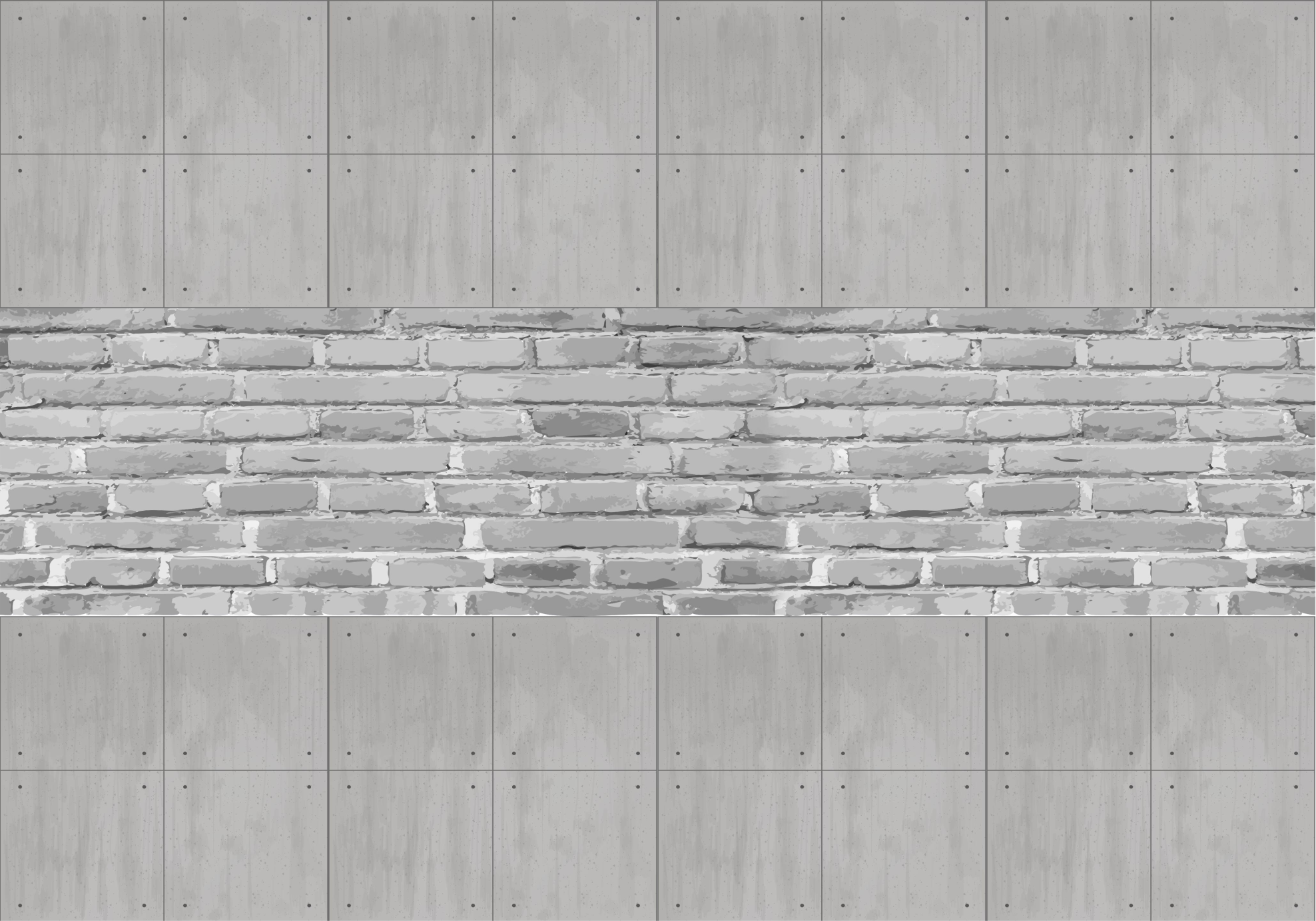 Grey vinyl rug concrete tiles - TenStickers