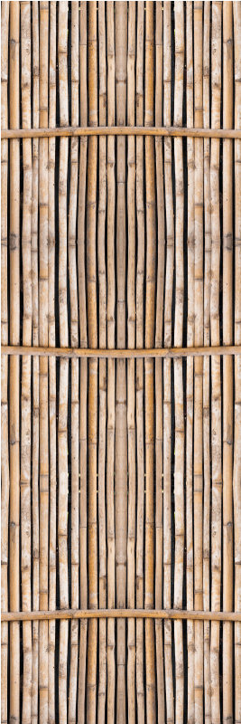 Hall vinyl rug handcrafted bamboo cane design - TenStickers