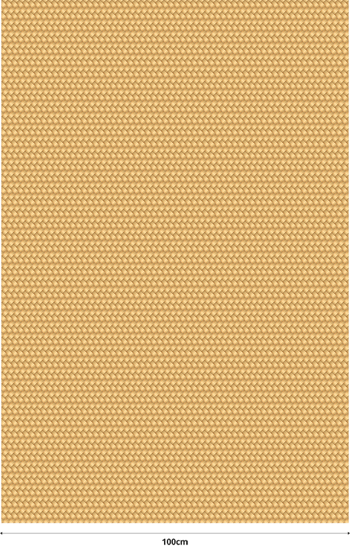 Beige vinyl rug with wicker weave texture - TenStickers