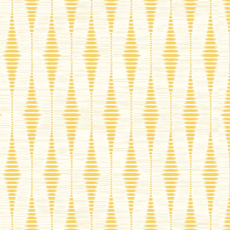 Yellow vinyl rug yellow rabaul ikat rug - TenStickers