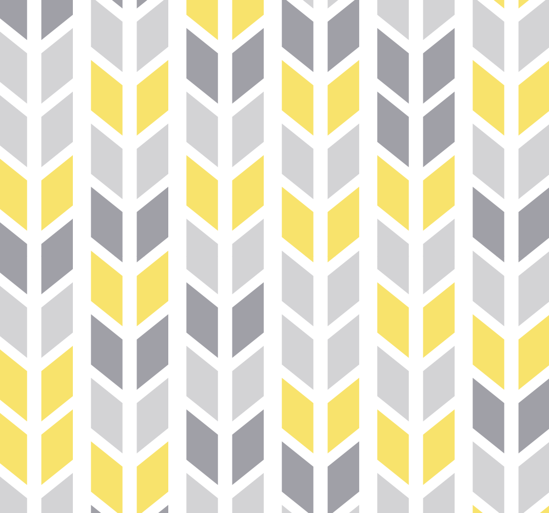 Yellow vinyl rug with grey and yellow design - TenStickers