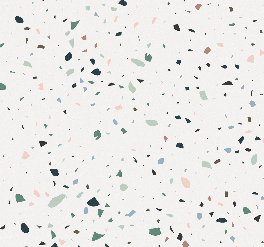White terrazzo white vinyl rug - TenStickers