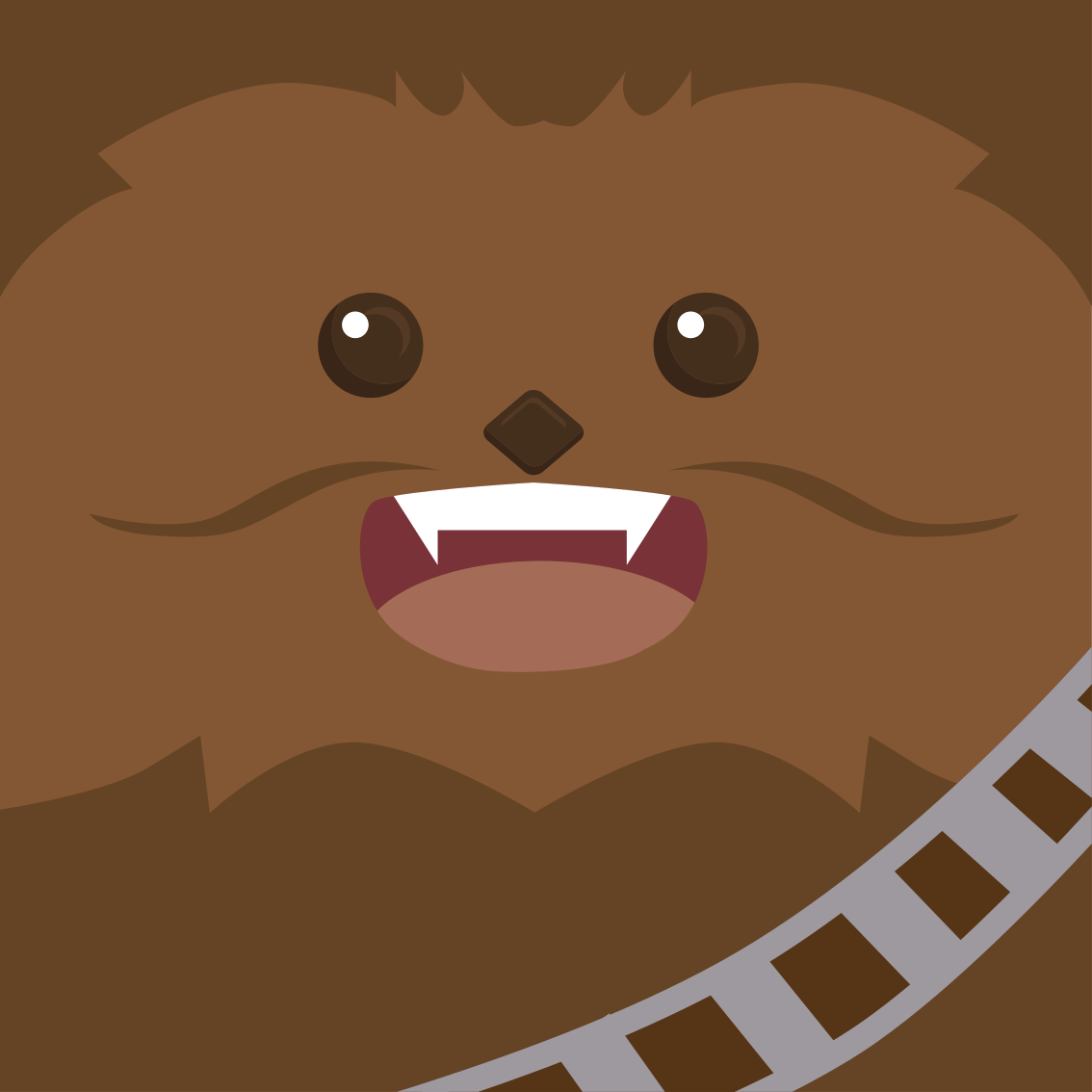 Brown vinyl rug for a cozy home feel - TenStickers
