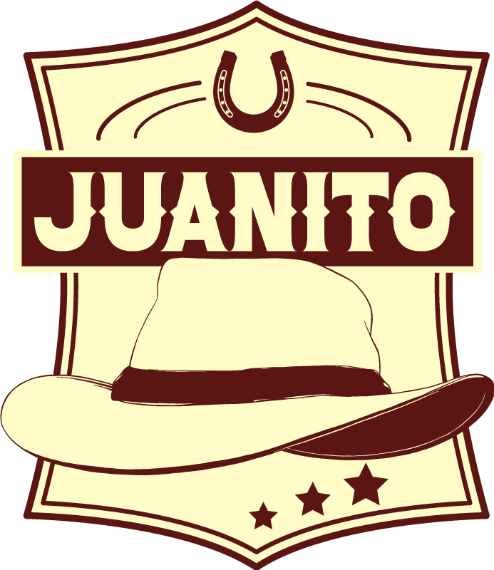 Brown vinyl rug cowboy hat named nevera - TenStickers