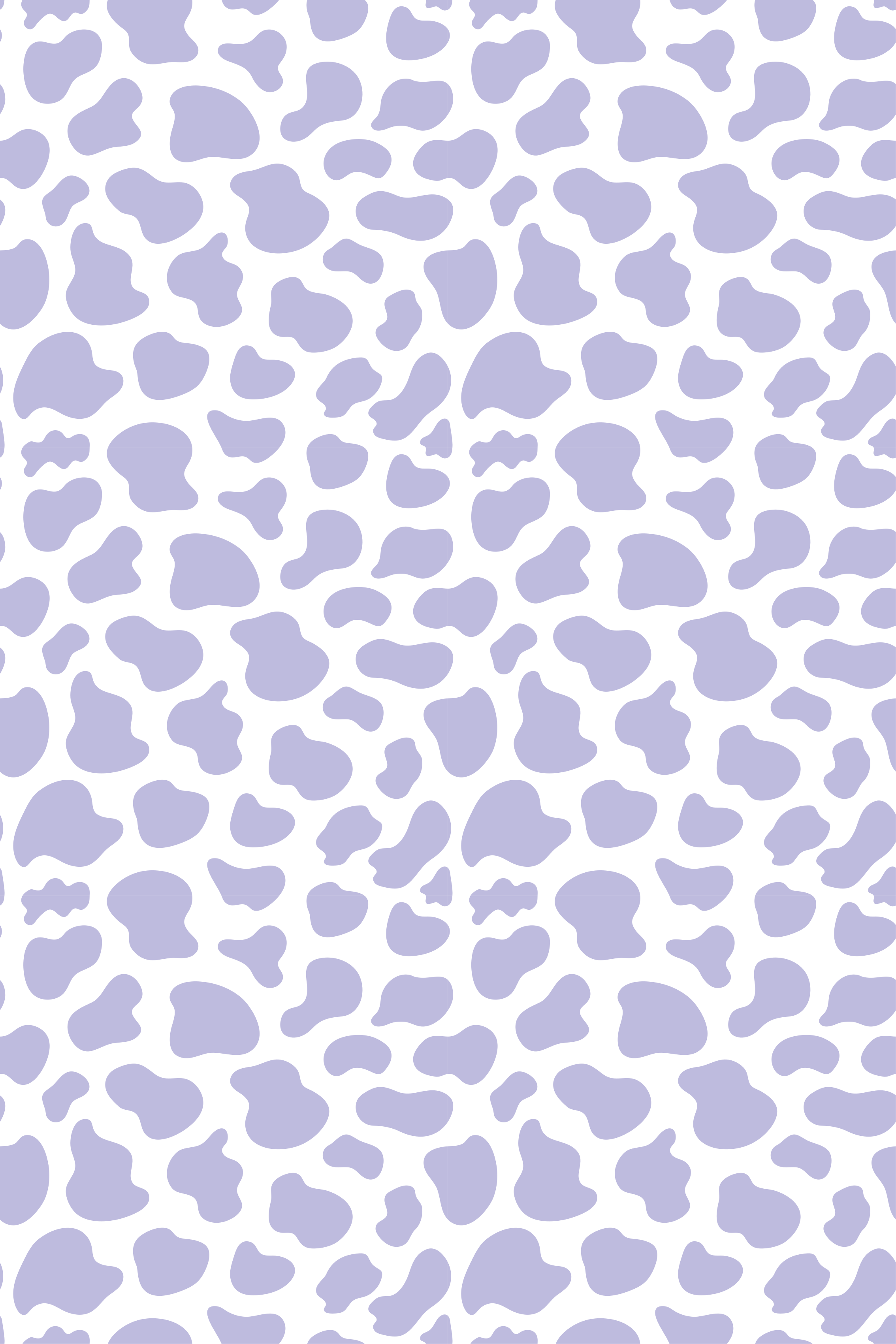 Purple cow print purple vinyl rug - TenStickers
