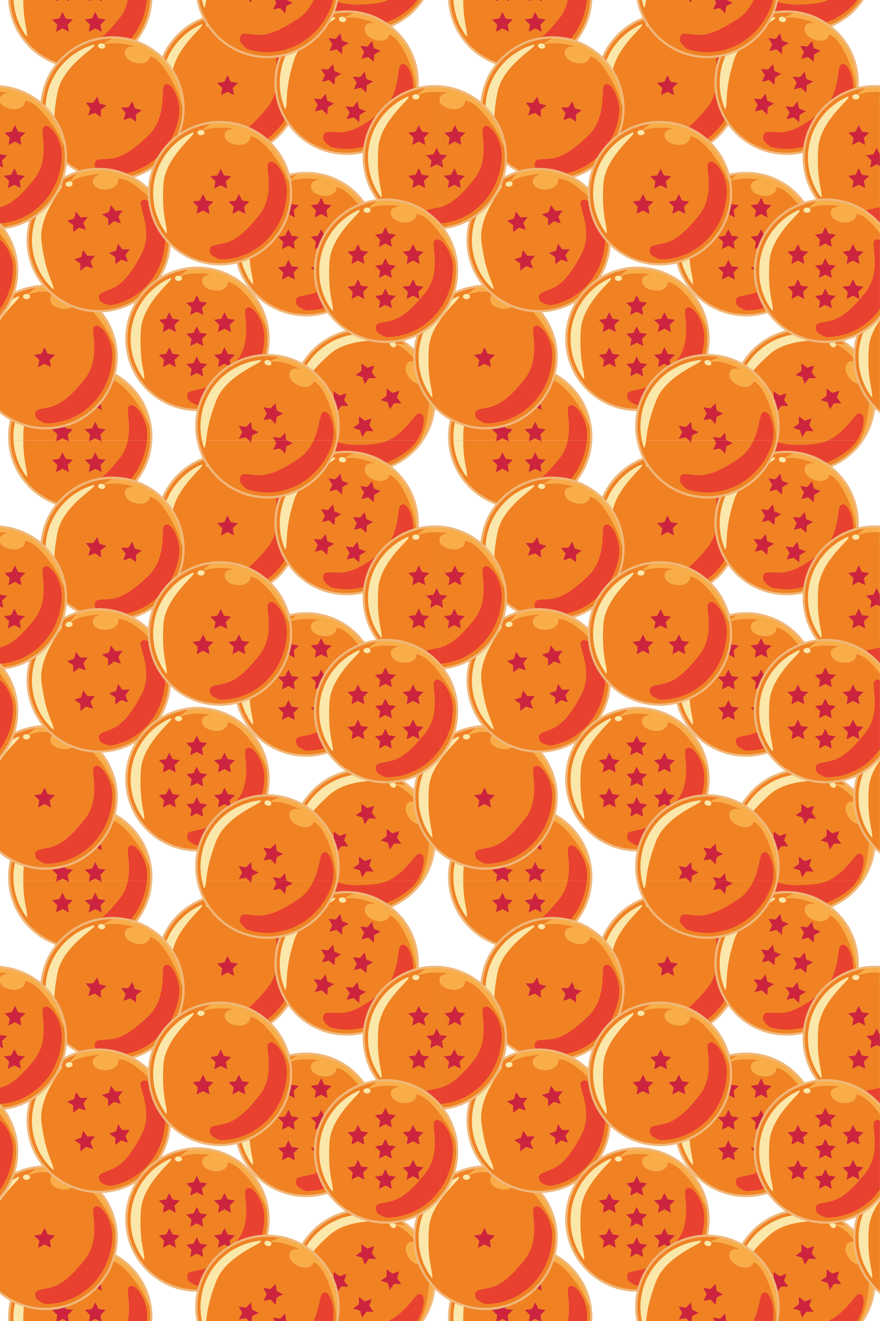 Orange vinyl rug dragon balls - TenStickers