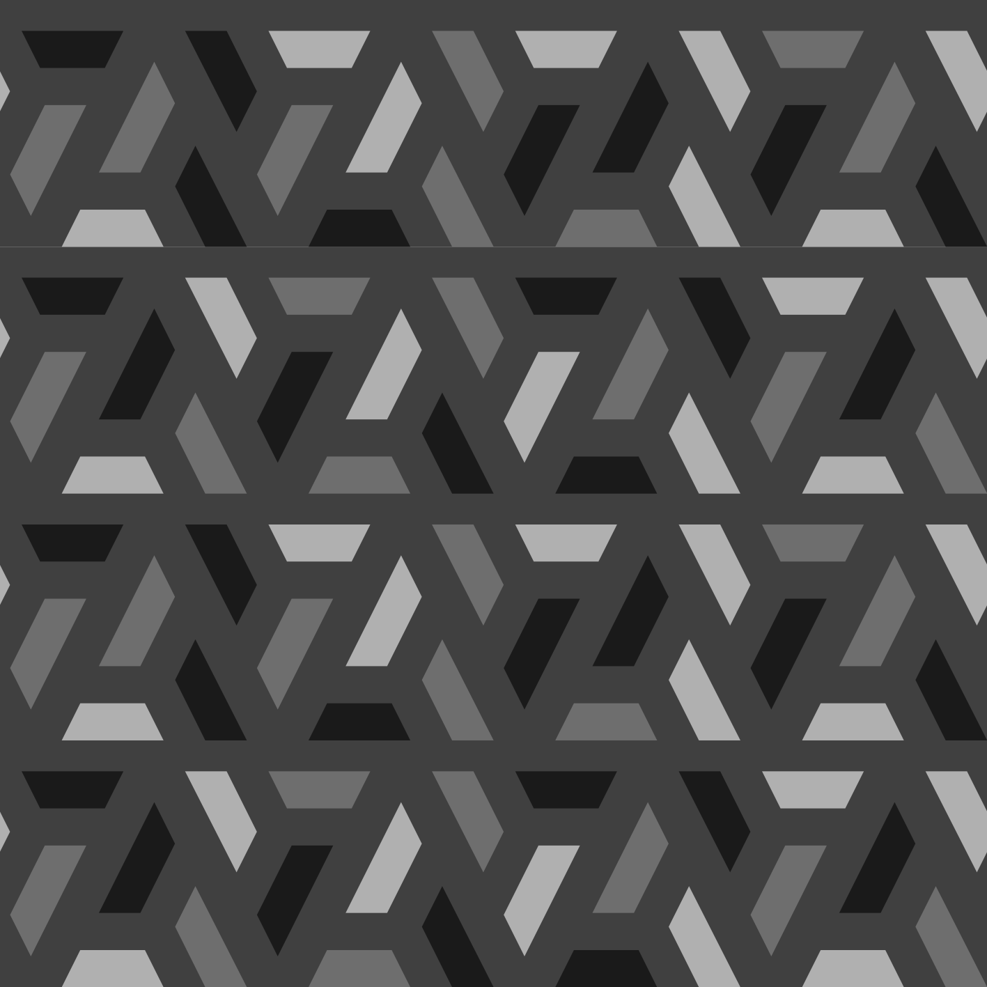 Black vinyl rug with geometric black triangle patterns - TenStickers
