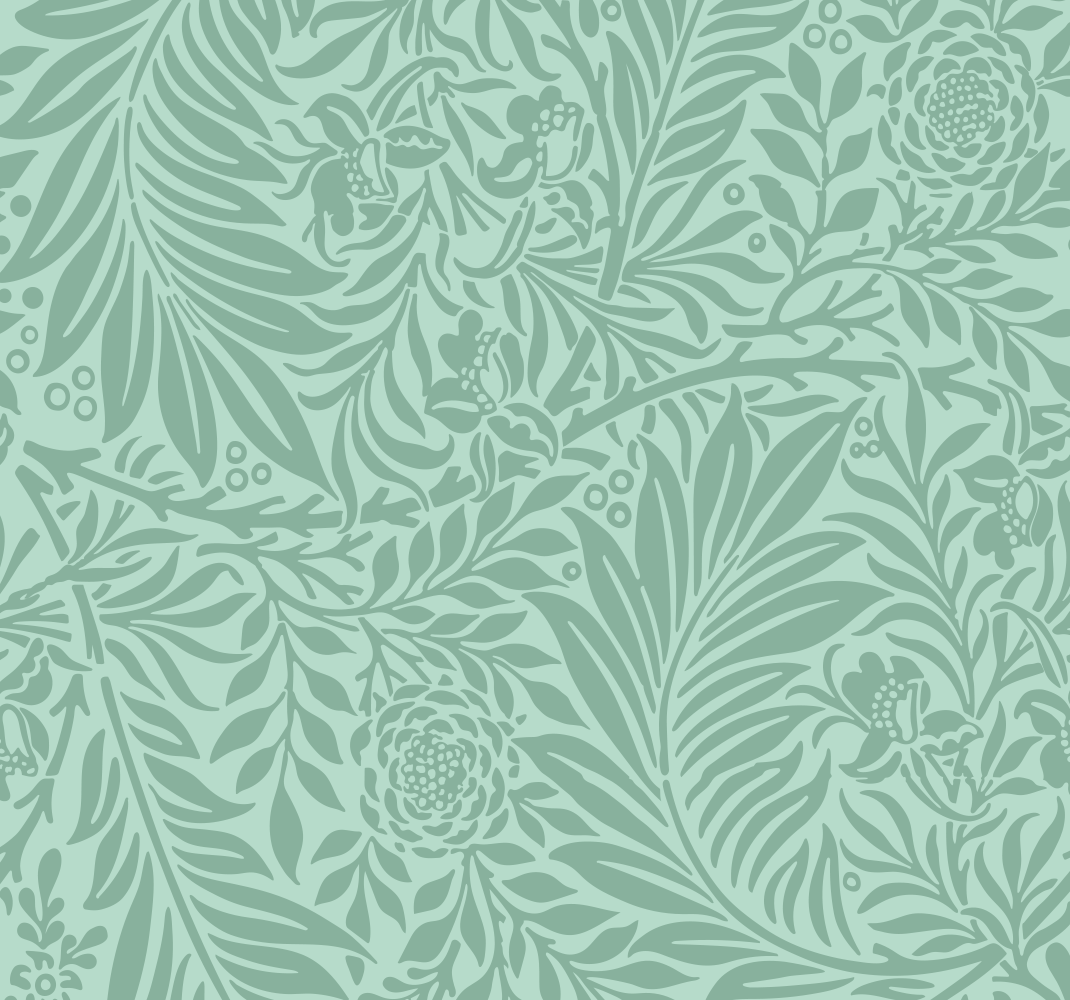 Green vinyl rug with mint green vintage design - TenStickers