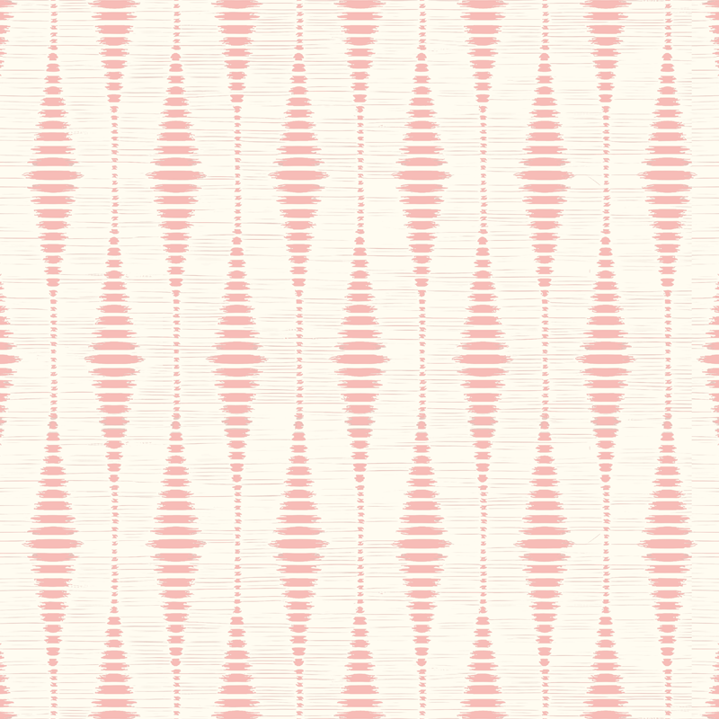 Pastel pink rabaul ikat outdoor vinyl rug - TenStickers