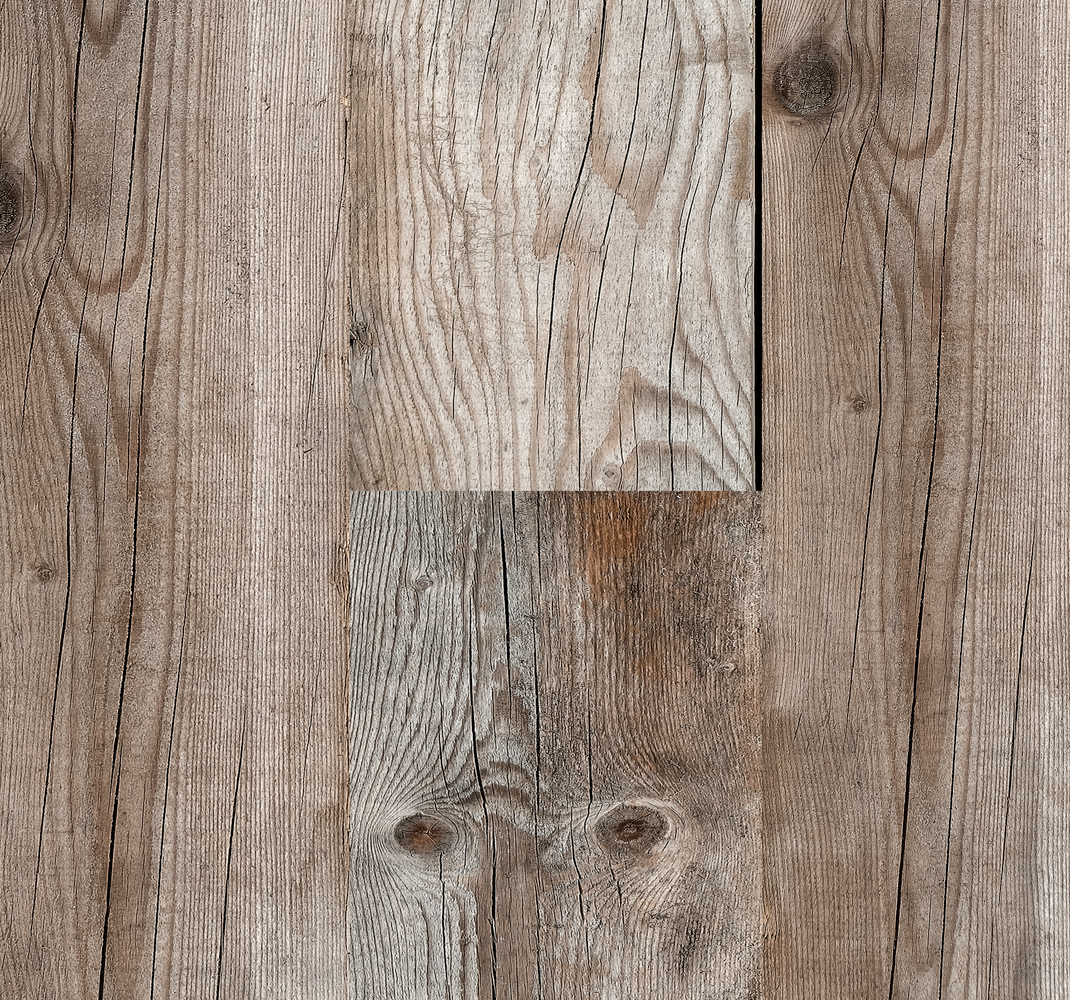 Outdoor vinyl rug with rustic wood grain design - TenStickers