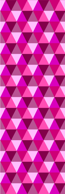 Pink vinyl rug fuchsia geometric design - TenStickers