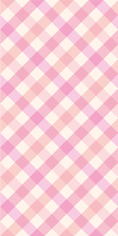 Pink vinyl rug in pink checked pattern - TenStickers