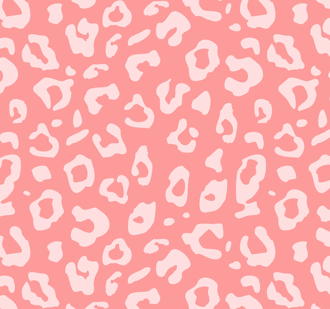 Pink vinyl rug with leopard print design - TenStickers