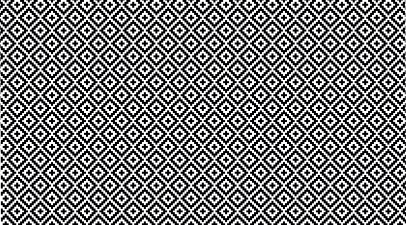 Tribal square geometric ethnic vinyl rug - TenStickers