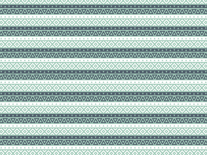 Blue ethnic striped vinyl rug - TenStickers