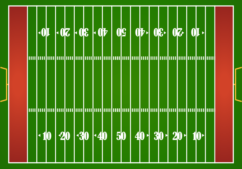 Football Field Playmat road vinyl rug - TenStickers