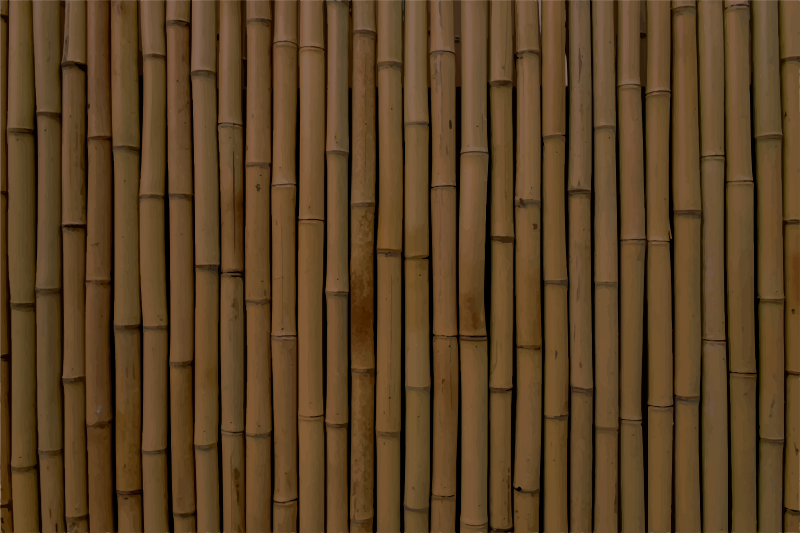 Dark bamboo imitation modern vinyl rug - TenStickers