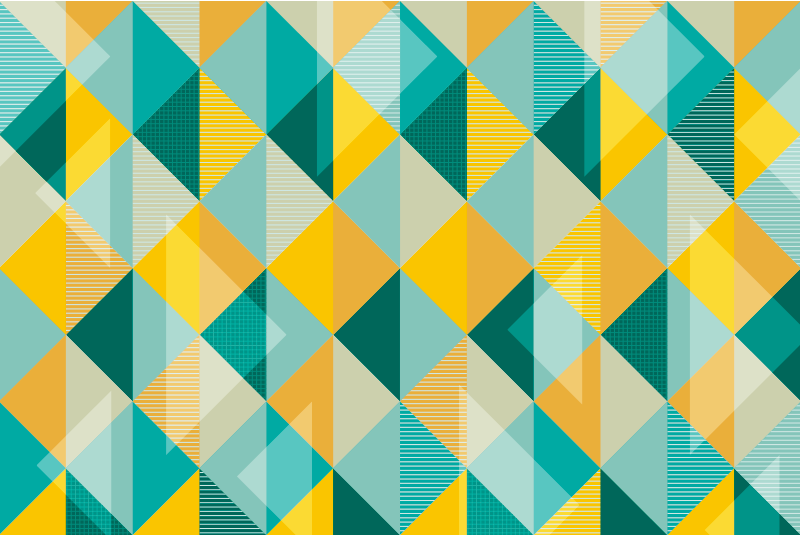 Geometric Triangle Array geometric vinyl rug - TenStickers