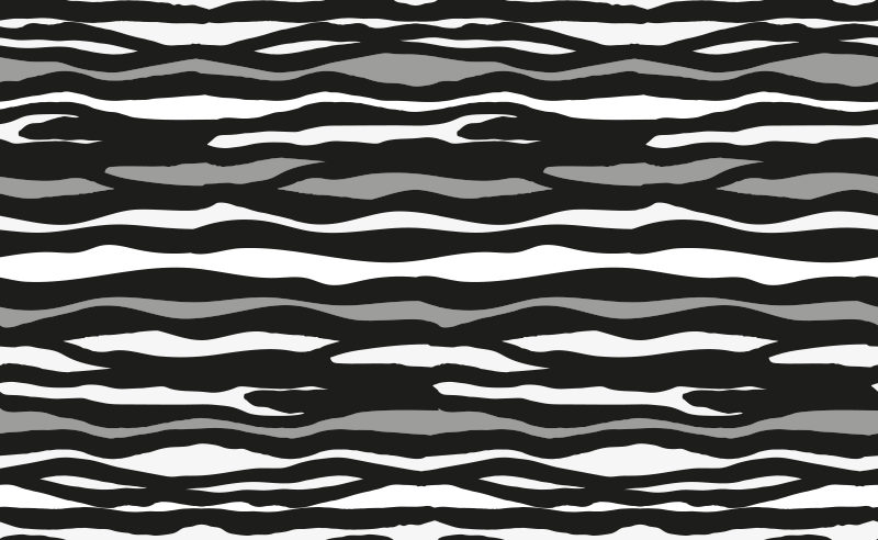 Zebra animal print vinyl rug - TenStickers