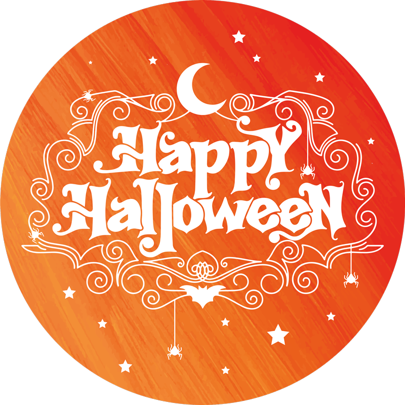 happy halloween entrance hall vinyl rug - TenStickers