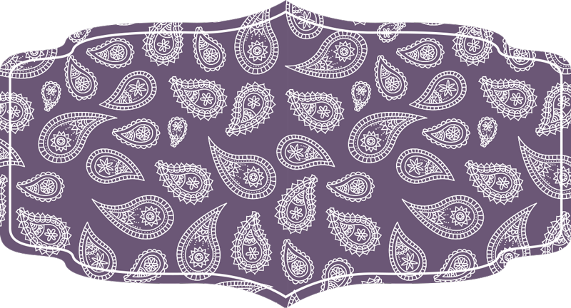 Retro Paisley vinyl bedroom rug - TenStickers