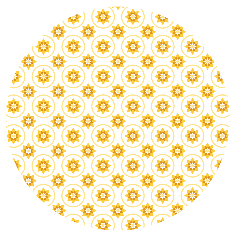 Yellow sun modern vinyl carpet - TenStickers