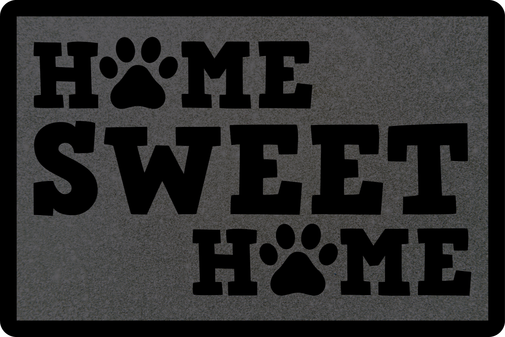 Home sweet home with paws custom rug - TenStickers