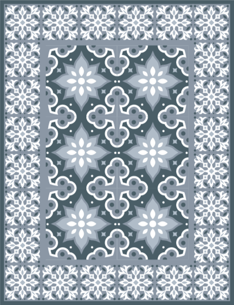 Armenian Tiles tile carpet - TenStickers