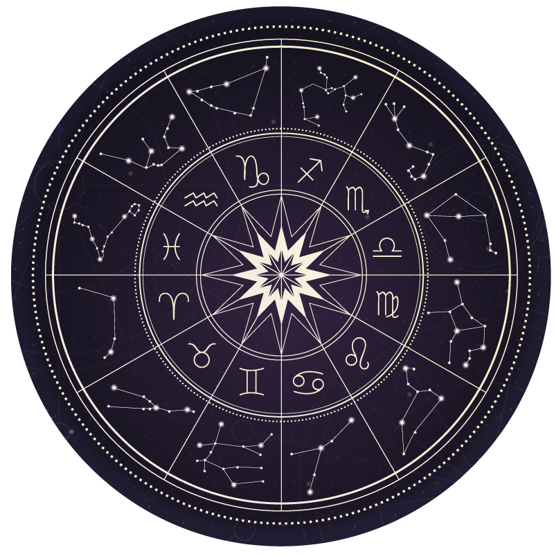 horoscope ethnic vinyl rug - TenStickers