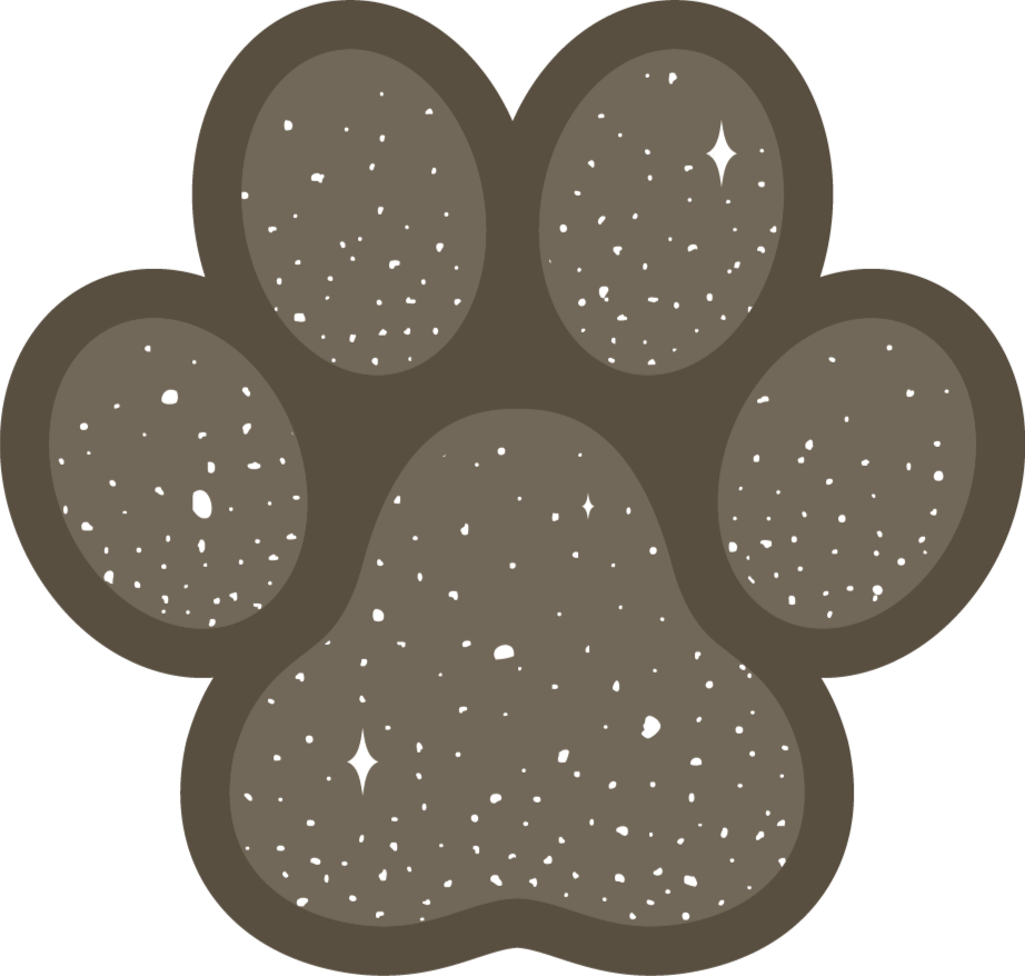Vinyl rug dog paw animal rug - TenStickers