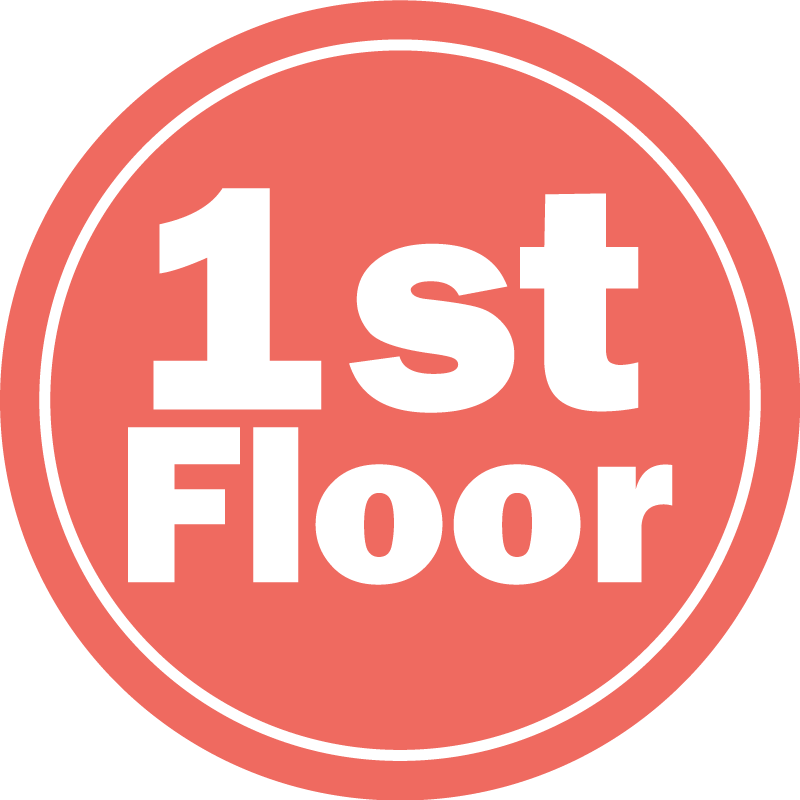 First Floor Sign custom rug - TenStickers