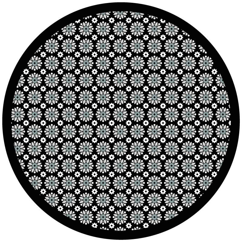 Black and white suns nature rug - TenStickers