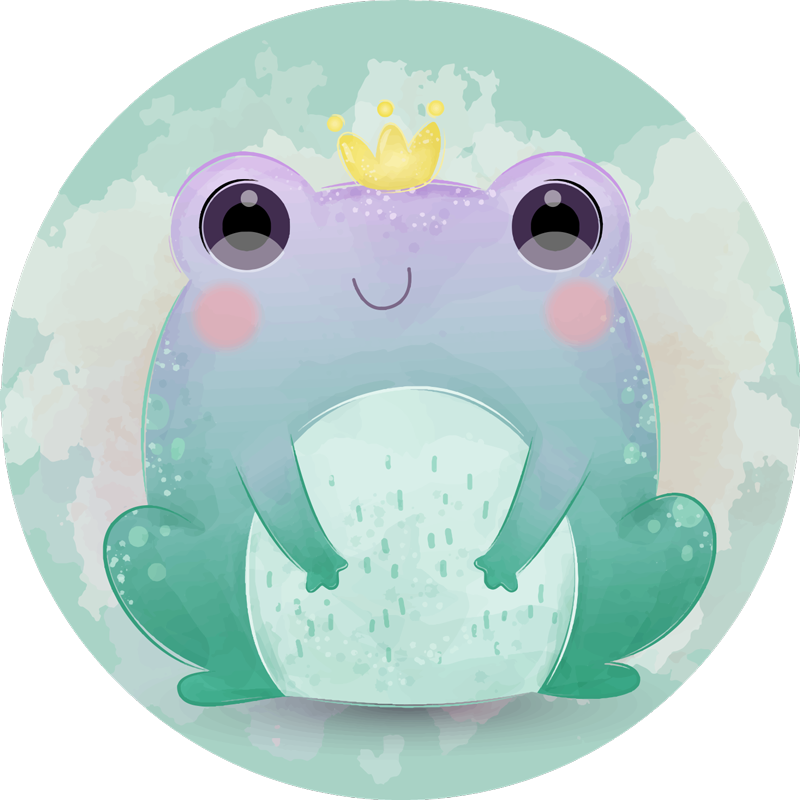 Children's vinyl rug toad animal rug - TenStickers