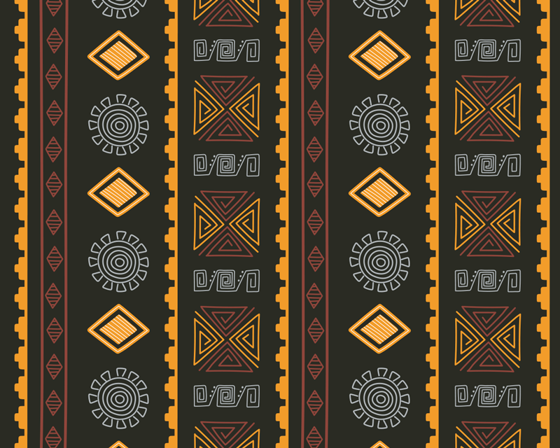 South African tribal ethnic rug - TenStickers