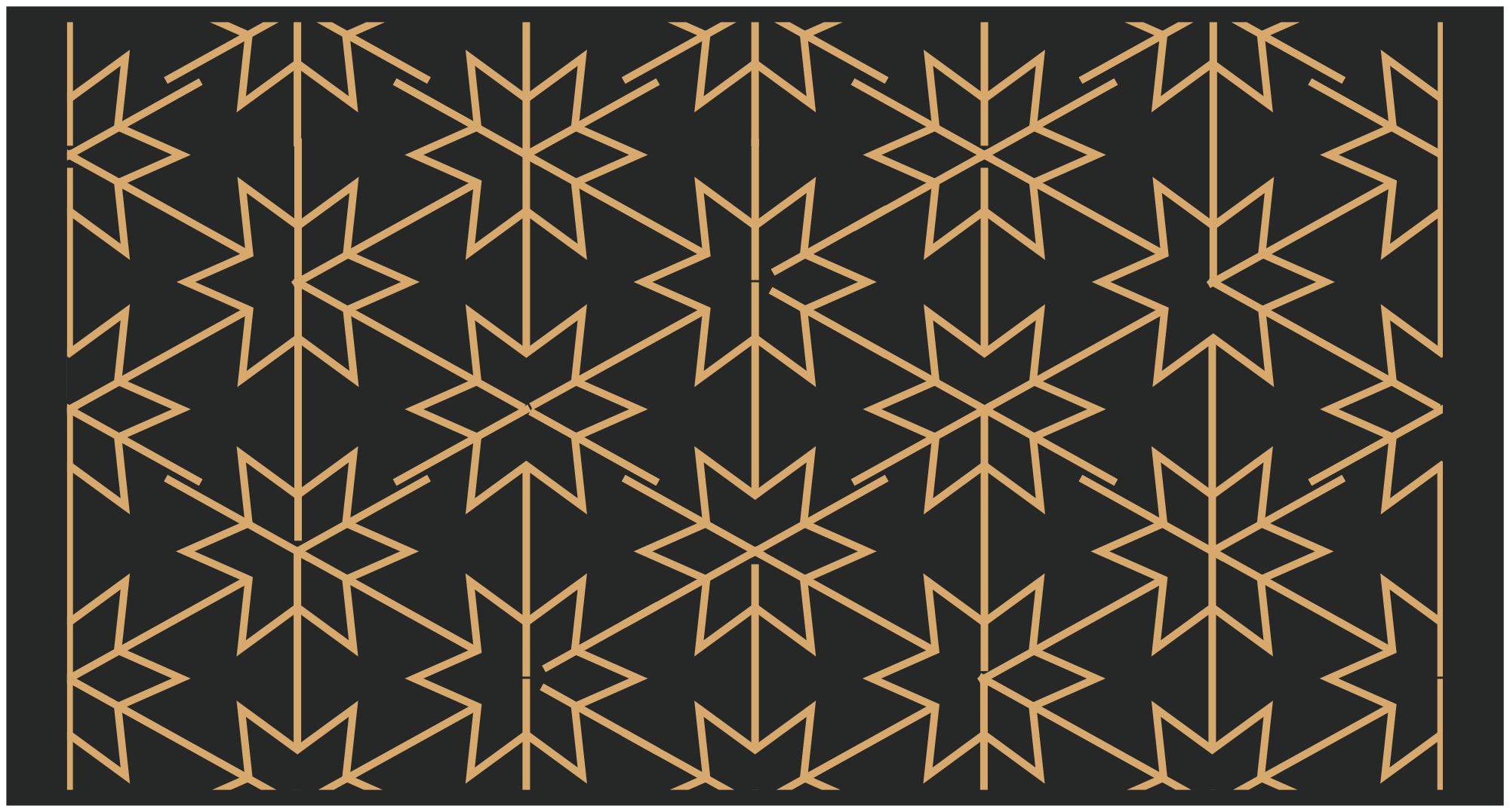 Geometric Starburst geometric vinyl rug - TenStickers
